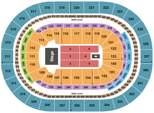 KeyBank Center Andrea Bocelli Seating Chart